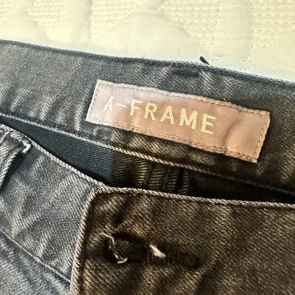 A-Frame (Stitchfix) Mens Charcoal Jeans Size 36 - Picture 3 of 10
